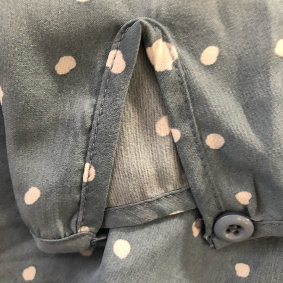 Ebby And I blue dress size 12 polka dot  style patt - Picture 6 of 8